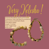 Gold Tube Bead Surrounded by Dairy Cream w/ Gold Swirls Beads 