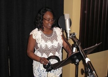 Carol Thomas Recording at Studio Trilogy in San Francisco.
