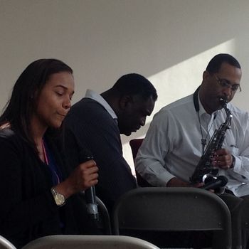 Pashia Greene, James Small, Kevin Moore Rehearsing for It's You.
