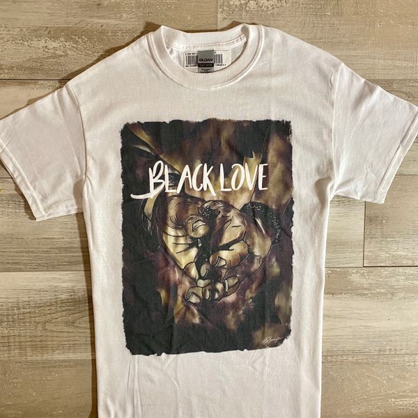 Black Love (White) - Treshirt