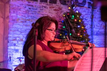 Erika Rivera on violin

