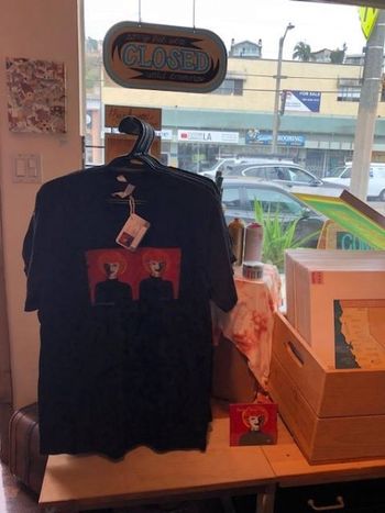 Velvet Blue Merch for sale with artist James Scott painting
