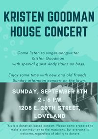 House Concert w/ Kristen Goodman & Andy Hainz