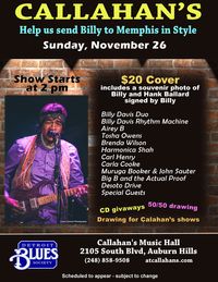 Callahan's-BILLY DAVIS IBC/MEMPHIS TRIP FUNDRAISER