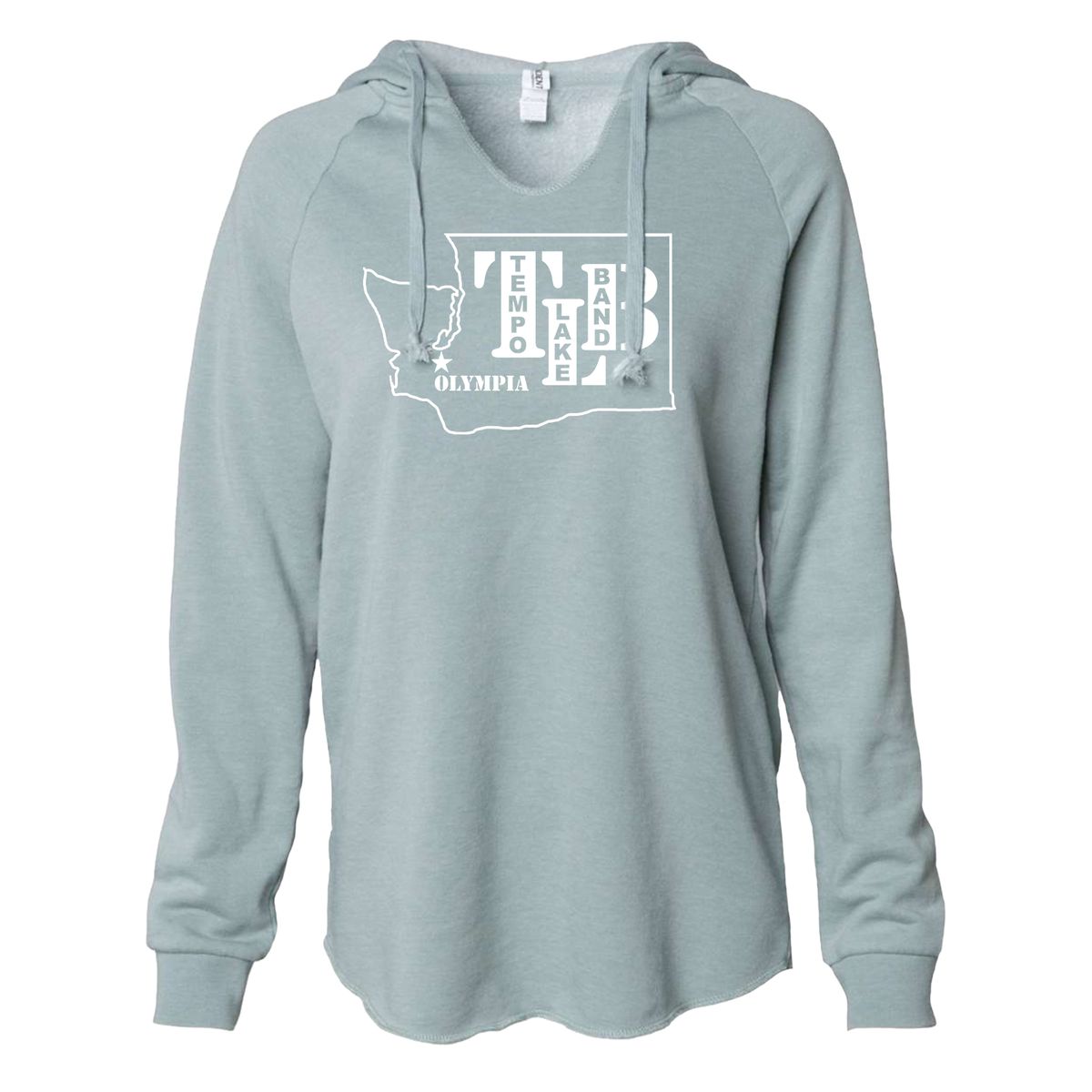 TLB "Oly WA Stencil" Hoodie - Sage Green