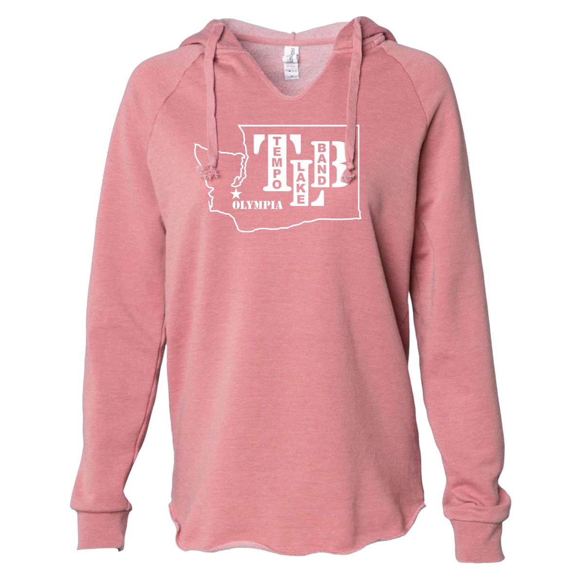 TLB "Oly WA Stencil" Hoodie - Dusty Rose