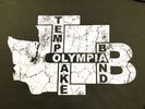 TLB "Olympia WA Wordplay" Hoodie - Olive Green