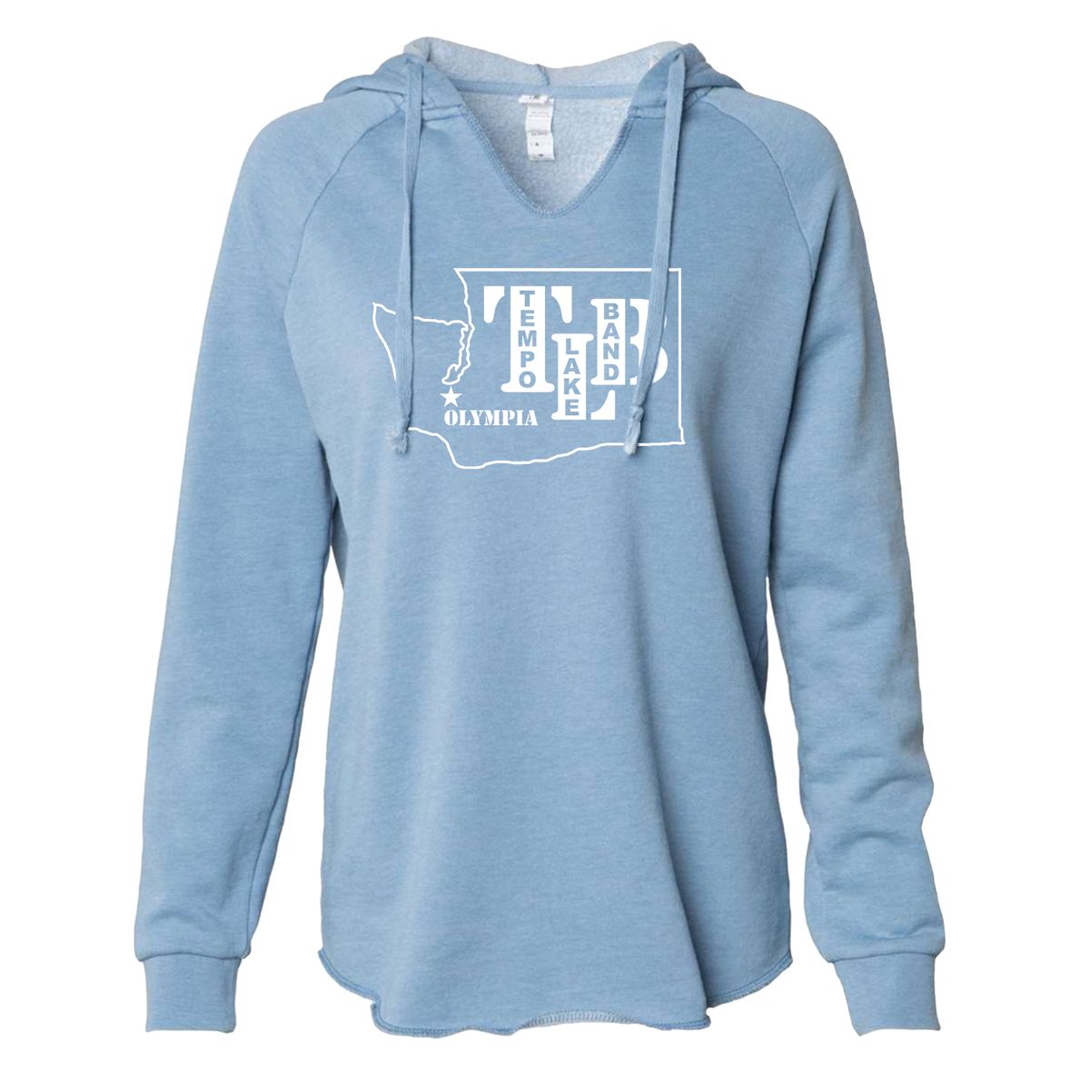 TLB "Oly WA Stencil" Hoodie - Misty Blue