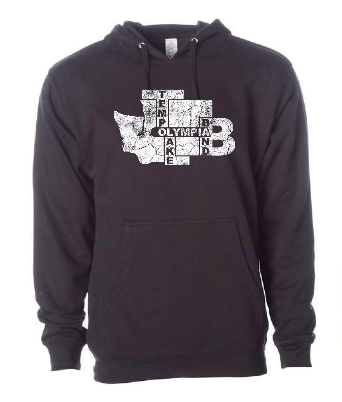 TLB "Olympia WA Wordplay" Hoodie - Black