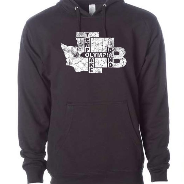 TLB "Olympia WA Wordplay" Hoodie - Black