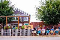 The Menards Trio on the Hideout Porch