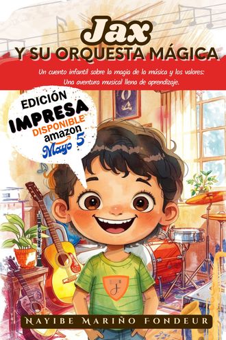 Portada del libro infantil Jax y su orquesta mágica - Edición Digital Kindle