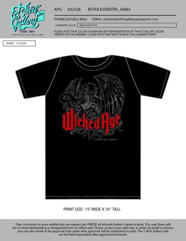 UNISEX BLACK (RED LOGO)