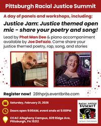 Justice Jam at the 28th Annual Pittsburgh Racial Justice Summit 
