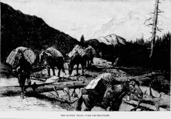 The Supply Train Over The Mountain
