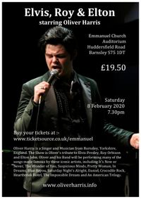 Elvis, Roy & Elton starring Oliver Harris