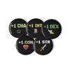 RPG Enamel Pin Set | Gamer Accessories | Dungeons and Dragons Gift | Stat Boost Pin