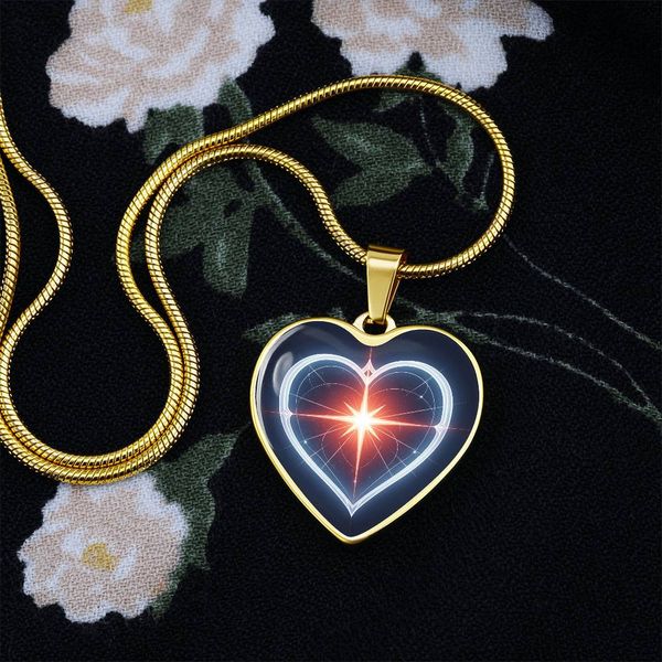 The Guiding Light Necklace | Star Necklace | RPG Jewelry | Amulet of Arcturus | Heart Chakra Healing Crystal