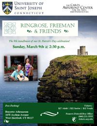 9th Annual St. Patrick's Celebration Concert - Ringrose, Freeman, & Friends