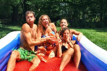 Jello Wrestle with your family and friends
