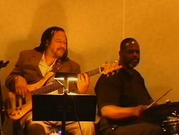 Jazz Players Dynamic Bassist Al Threats and Drummer Extraordinaire Sam Young
