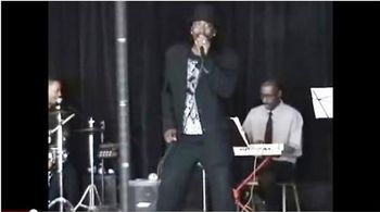 Playing some R&B Moshun putting down the vocals.
