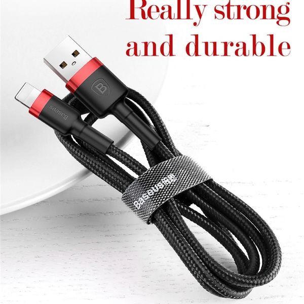 Durable 6ft Zinc Alloy/TPE/ High Density Braided Wire Iphone Cable