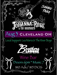 Brothers Lounge Wine Bar Opening for Johanna Rose 