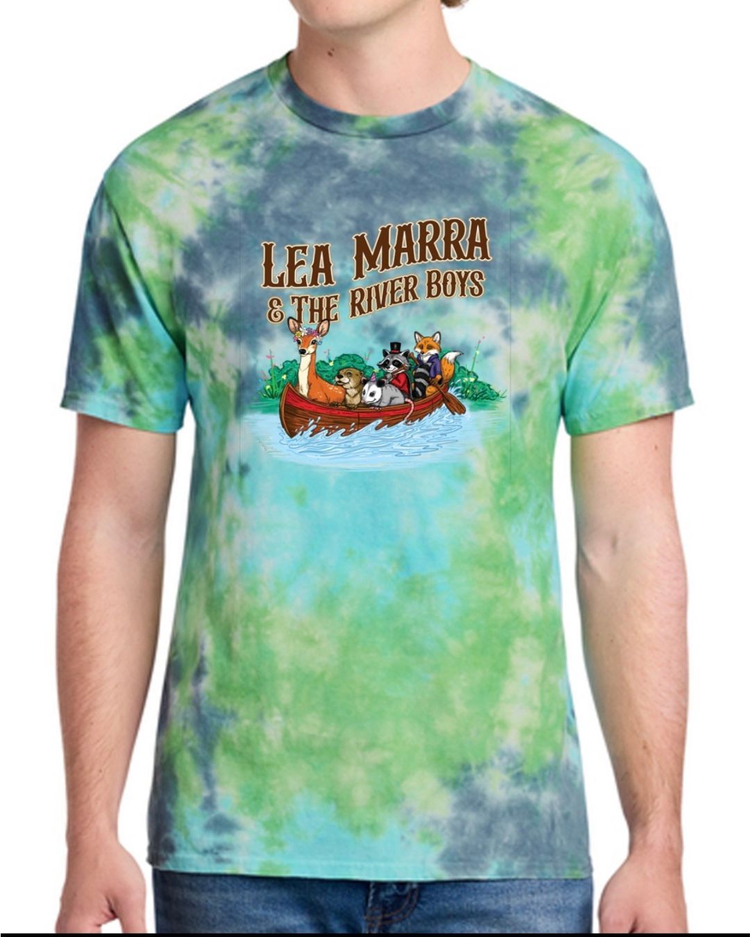 Blue Green Tie-Dye Plus Sizes 
