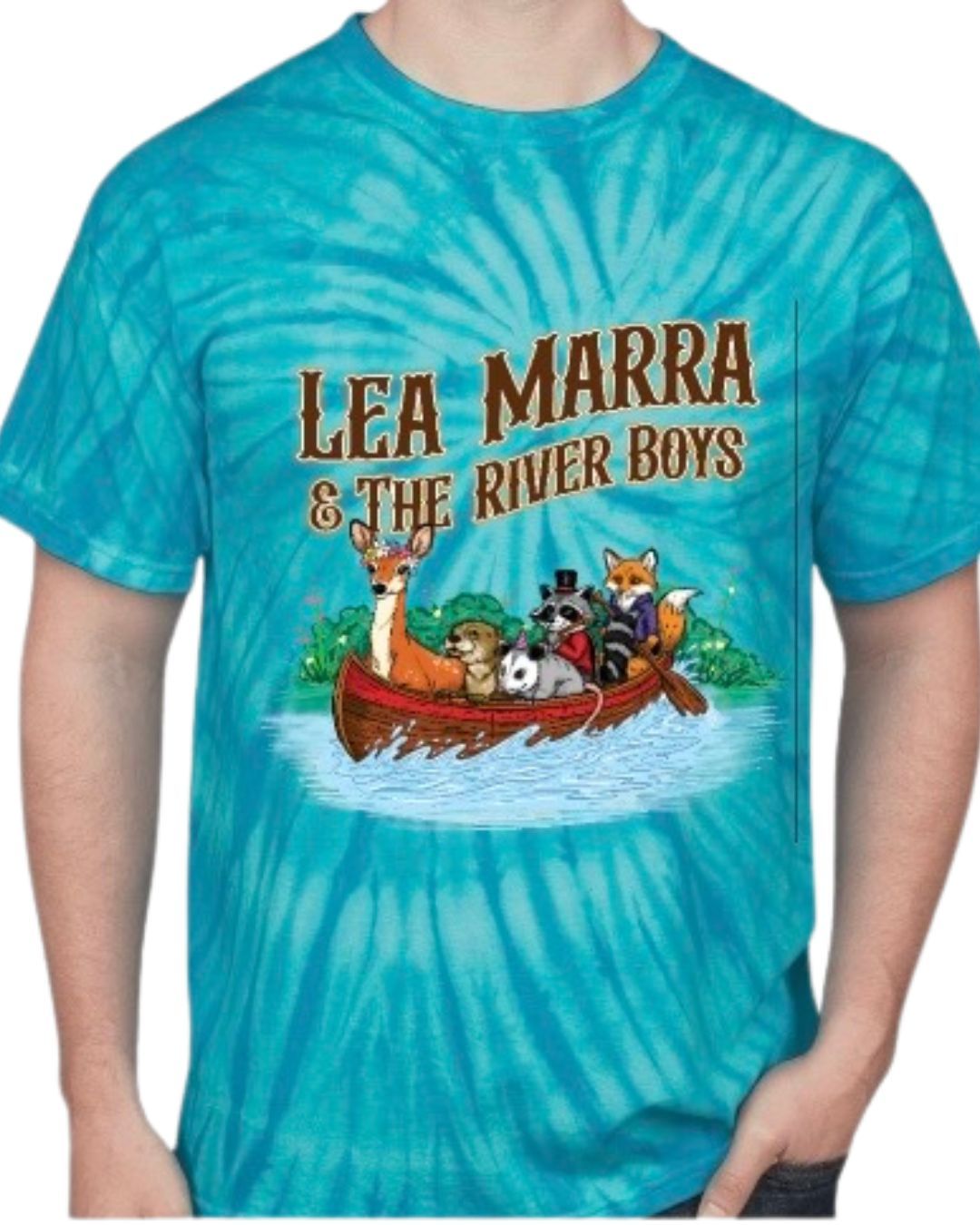 Blue Tie-Dye Canoe Shirt 