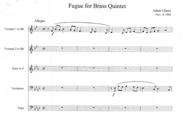 Fugue for Brass Quintet