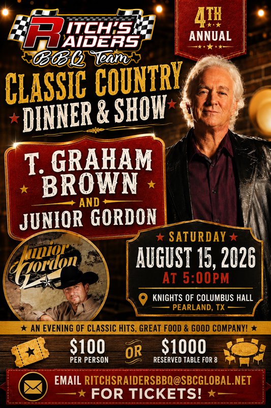 2026 - 4th Annual Classic Country Dinner and Show

