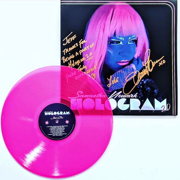 HOLOGRAM 2.0  - (AUTOGRAPHED) THE REMIXES : HOLOGRAM 2.0 NEON PINK VINYL