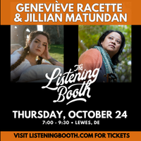 Geneviève Racette and Jillian Matundan at the Listening Booth