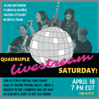 Jillian, Florencia, Valeria, & Michelle's Quadruple Song Swap!