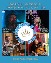 Philly Songwriters in the Round: Meghan Cary, Andrew Dunn, Jason Ager & Jillian Matundan