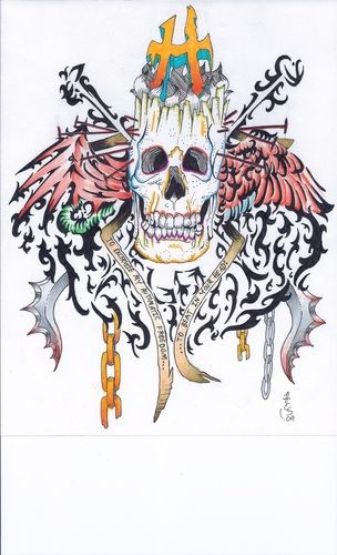 Rockin' Skull with TH Logo by John H.
