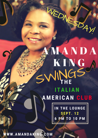 Amanda King Swings in the IAC Lounge