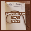 Handwritten Lyric Sheet