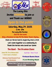 Benefit for First Responders of the Ocean County WildFire Devastation 