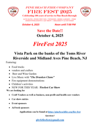 FIRE FEST 2025 - PINE BEACH VOLUNTEER FIRE COMPANY - VISTA PARK