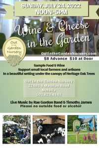 Wine & Cheese in the Garden