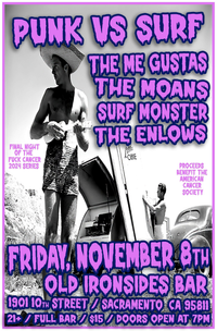 F*#k Cancer - Punk vs Surf - The Me Gustas / The Moans / Surfmonster / The Enlows