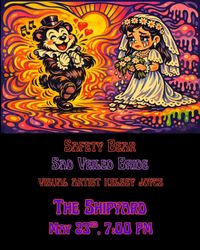 Safety Bear and Sad Veiled Bride at the Shipyard!