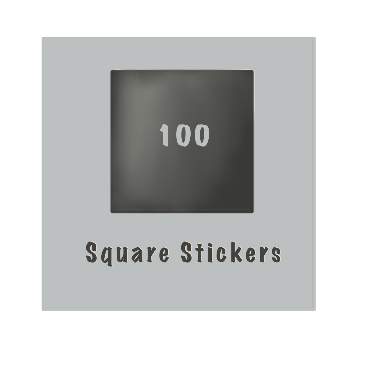 100 square stickers