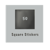 50 square stickers