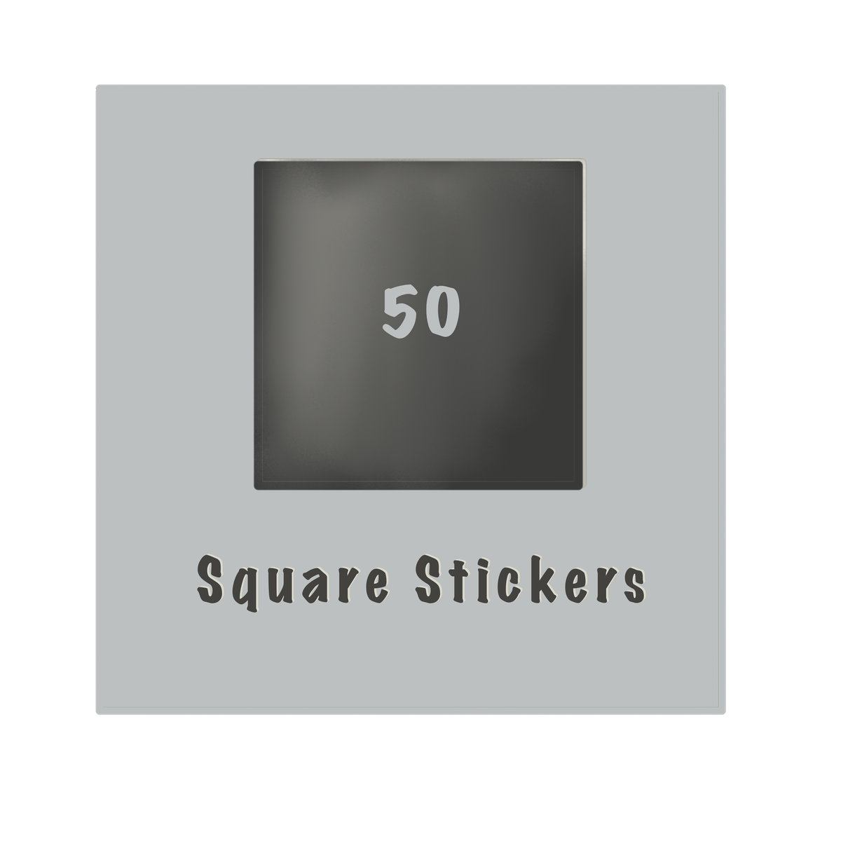 50 square stickers