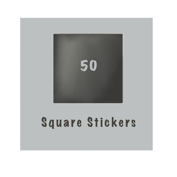 50 square stickers