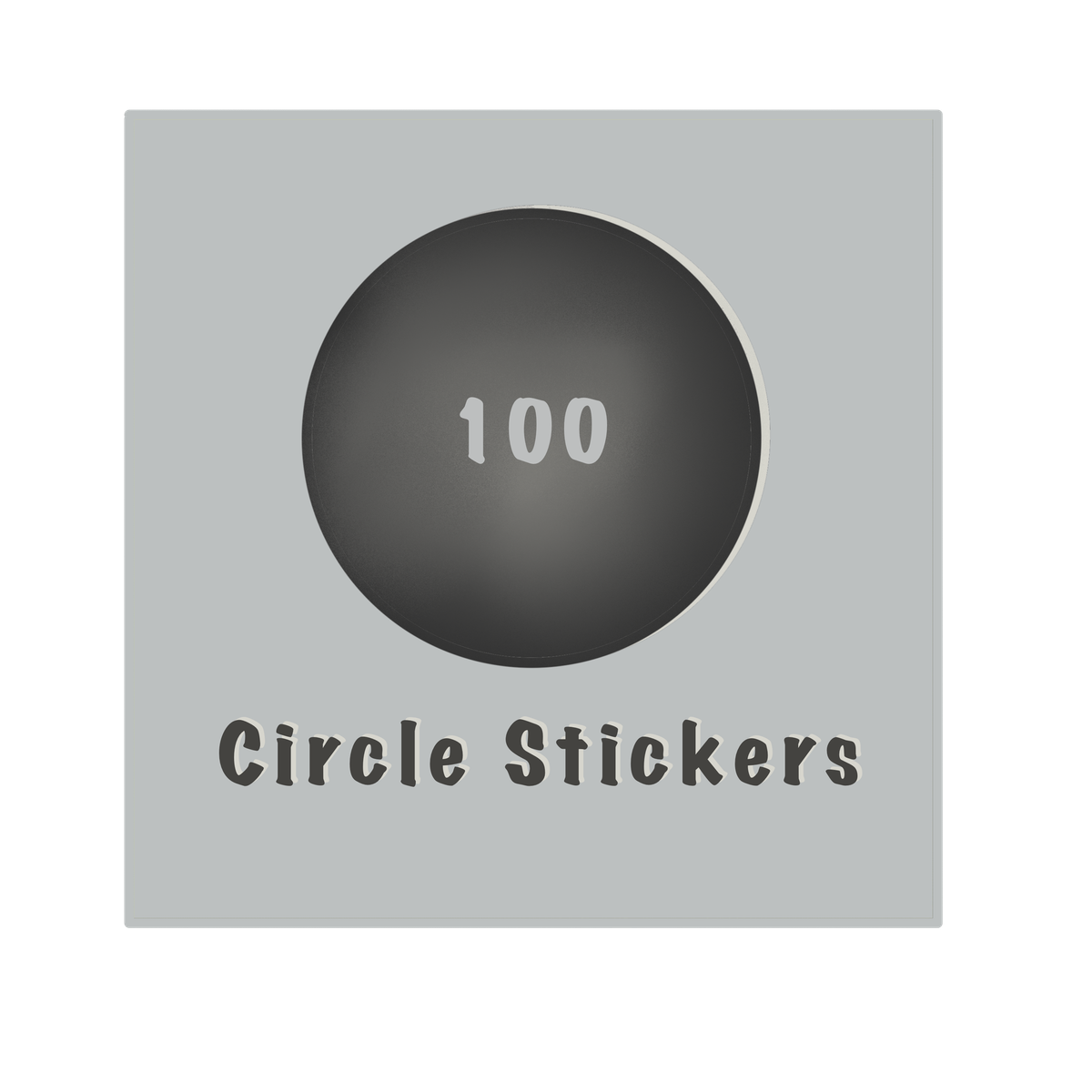 100 circle stickers 