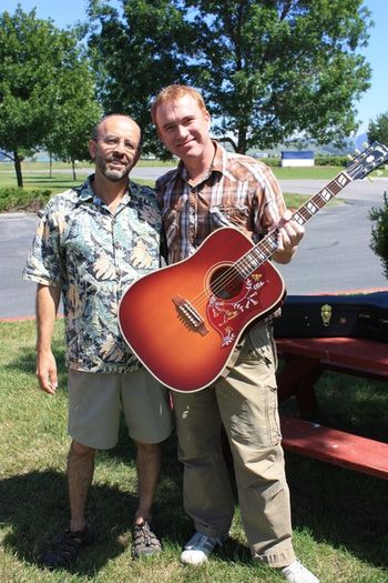 Don and I with my True Vintage LTD Hummingbird..
